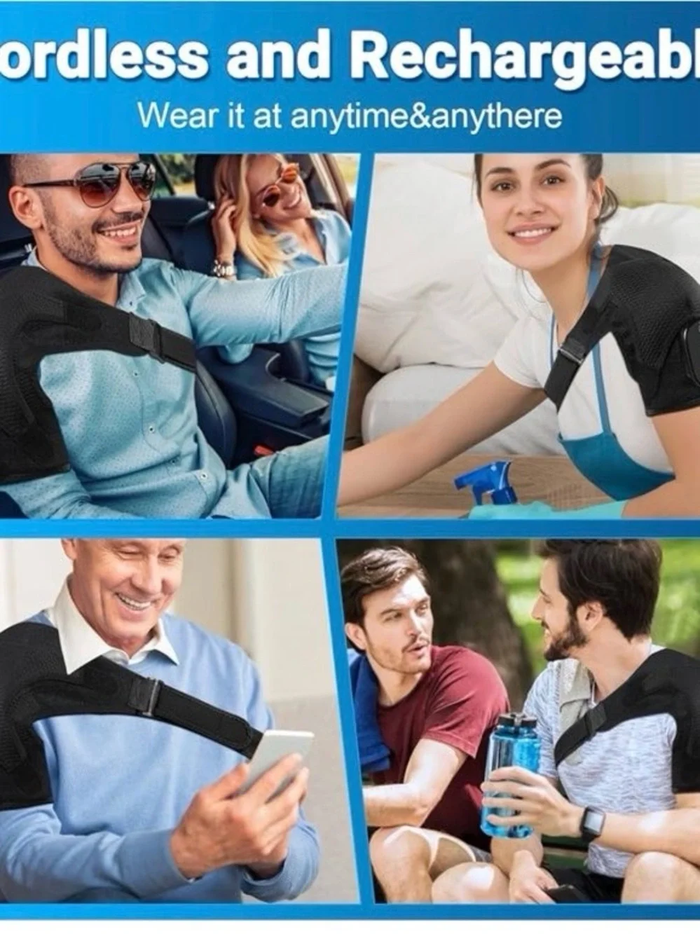 Cordless Heated Shoulder Massage Wrap